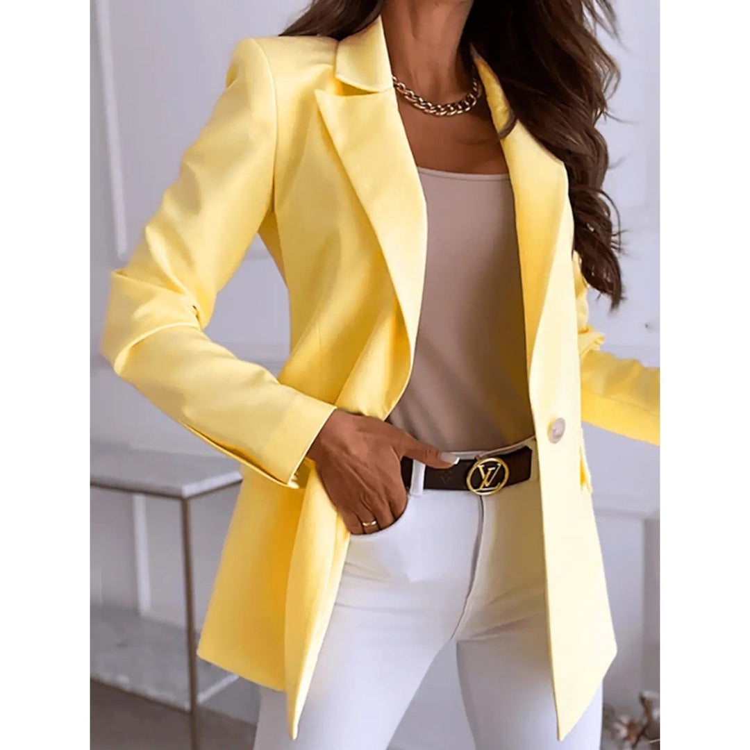 Womens Casual Long Sleeve Blazer Image 4