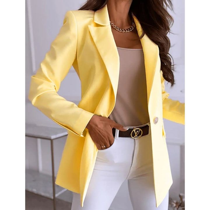 Womens Casual Long Sleeve Blazer Image 1