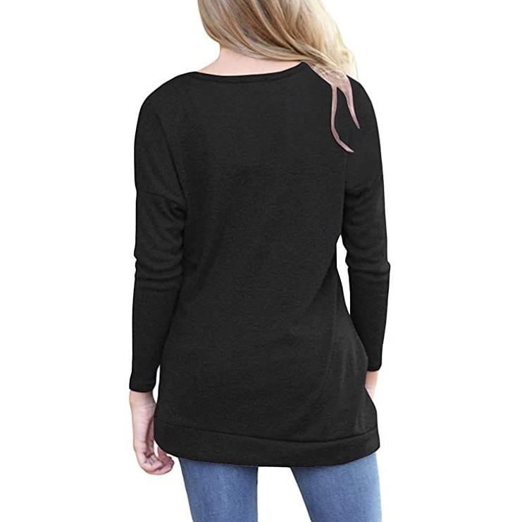 Womens Casual Long Sleeve Tunic Tops Image 2