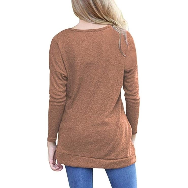 Womens Casual Long Sleeve Tunic Tops Image 6