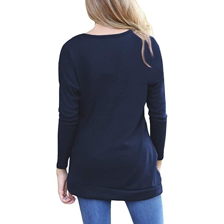 Womens Casual Long Sleeve Tunic Tops Image 8