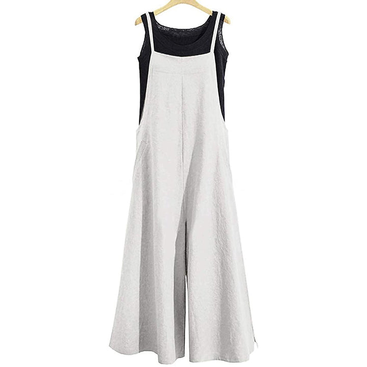 Womens Casual Loose Long Wide Leg Jumpsuits Image 4