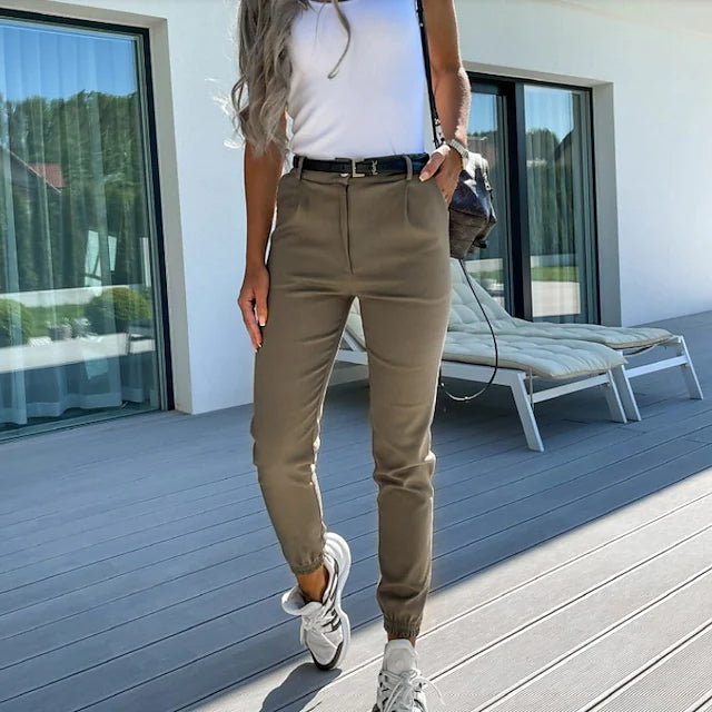 Womens Casual Sports Dress Pants Image 3