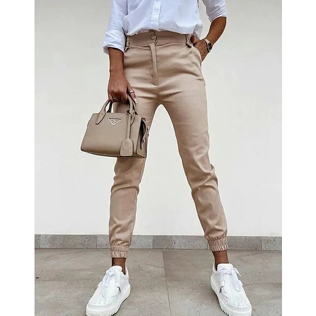 Womens Casual Sports Dress Pants Image 8