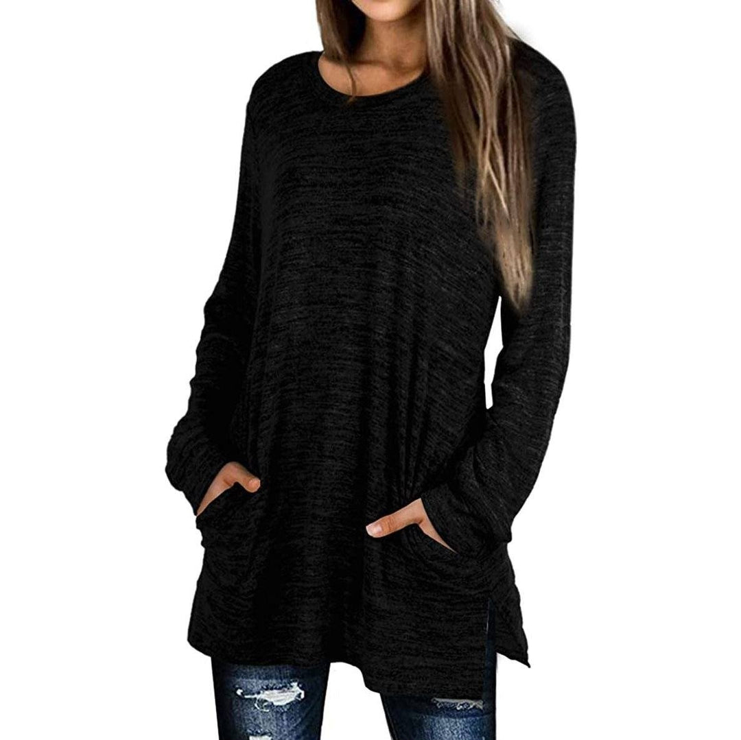 Womens Casual Sweatshirts Long Sleeve Oversized Shirt Image 2