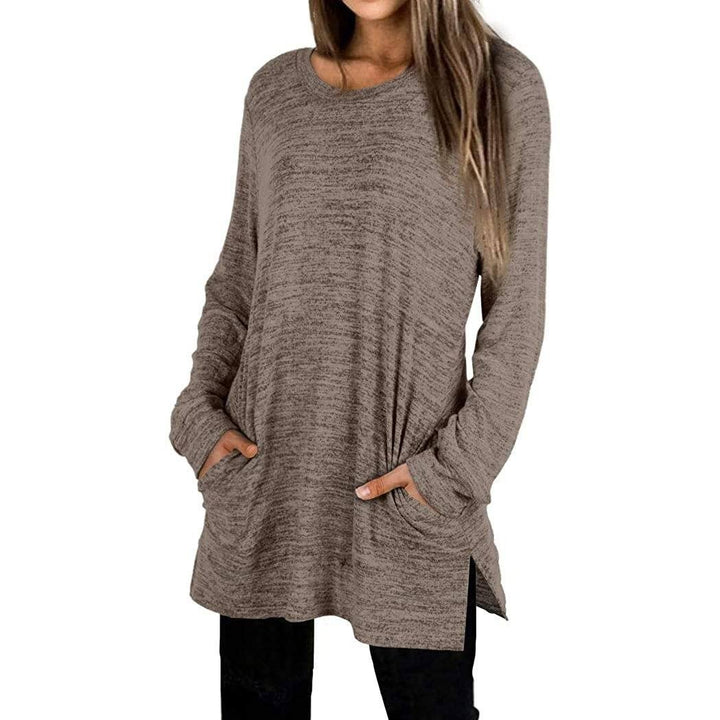 Womens Casual Sweatshirts Long Sleeve Oversized Shirt Image 3