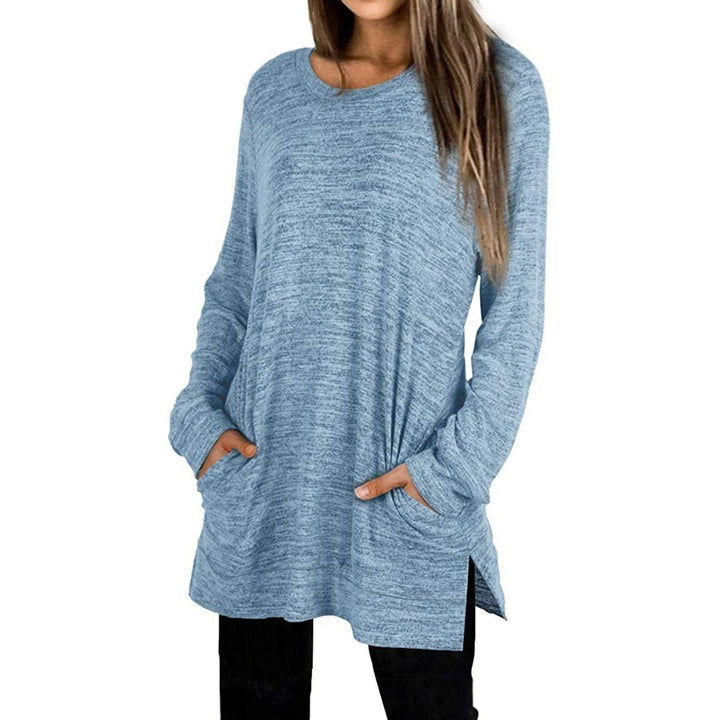 Womens Casual Sweatshirts Long Sleeve Oversized Shirt Image 4