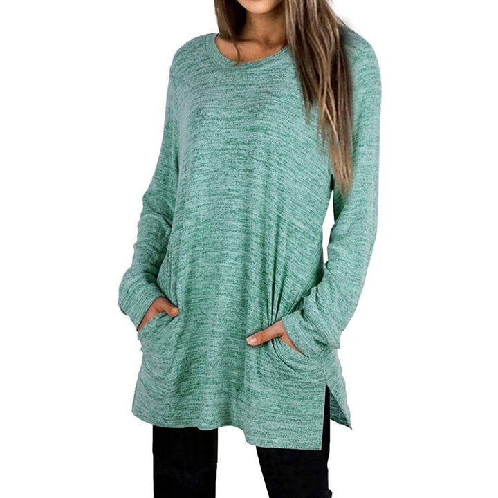 Womens Casual Sweatshirts Long Sleeve Oversized Shirt Image 6