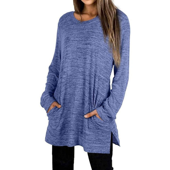 Womens Casual Sweatshirts Long Sleeve Oversized Shirt Image 7