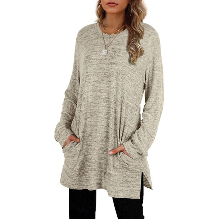 Womens Casual Sweatshirts Long Sleeve Oversized Shirt Image 9