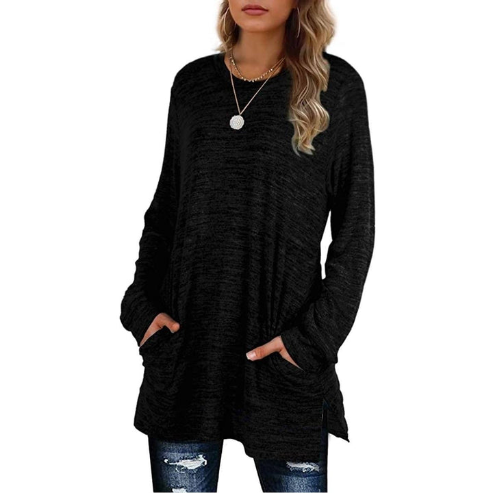 Womens Casual Sweatshirts Long Sleeve Oversized Shirt Image 10