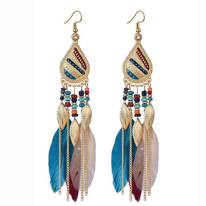 Womens Chic and Modern Street Color Block Earring Image 3