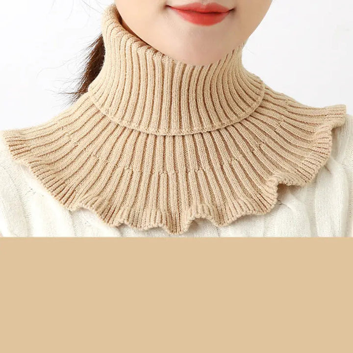 Womens Coldproof Warm Knitted Neck Scarf Image 4