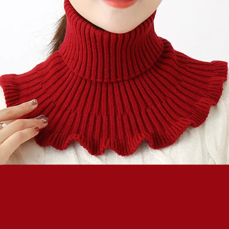 Womens Coldproof Warm Knitted Neck Scarf Image 1