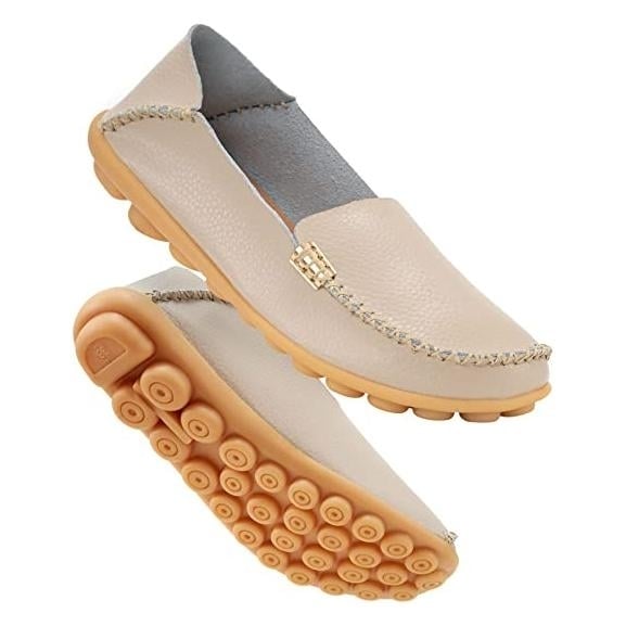 Womens Comfortable Leather Loafers Image 1