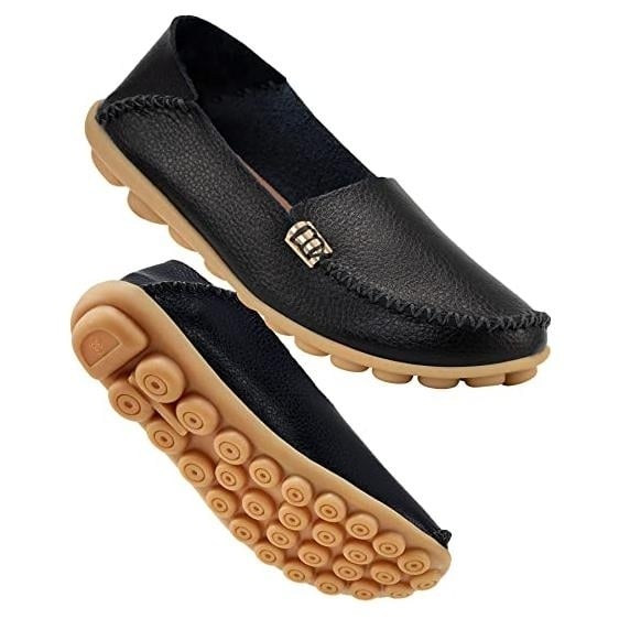 Womens Comfortable Leather Loafers Image 2