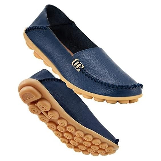 Womens Comfortable Leather Loafers Image 3