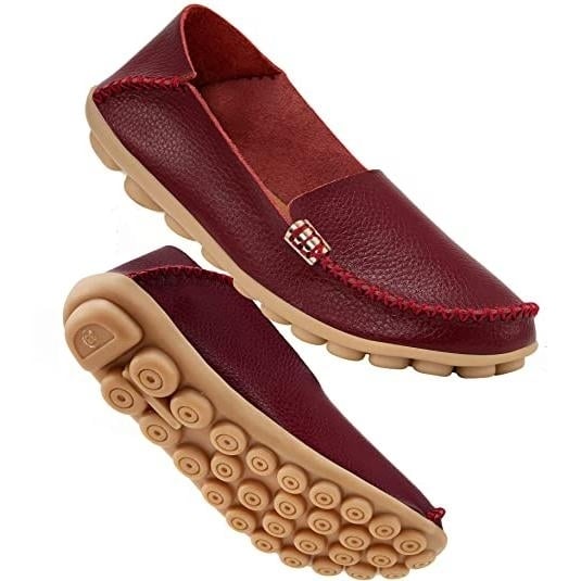 Womens Comfortable Leather Loafers Image 4