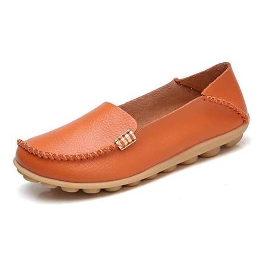 Womens Comfortable Leather Loafers Image 6