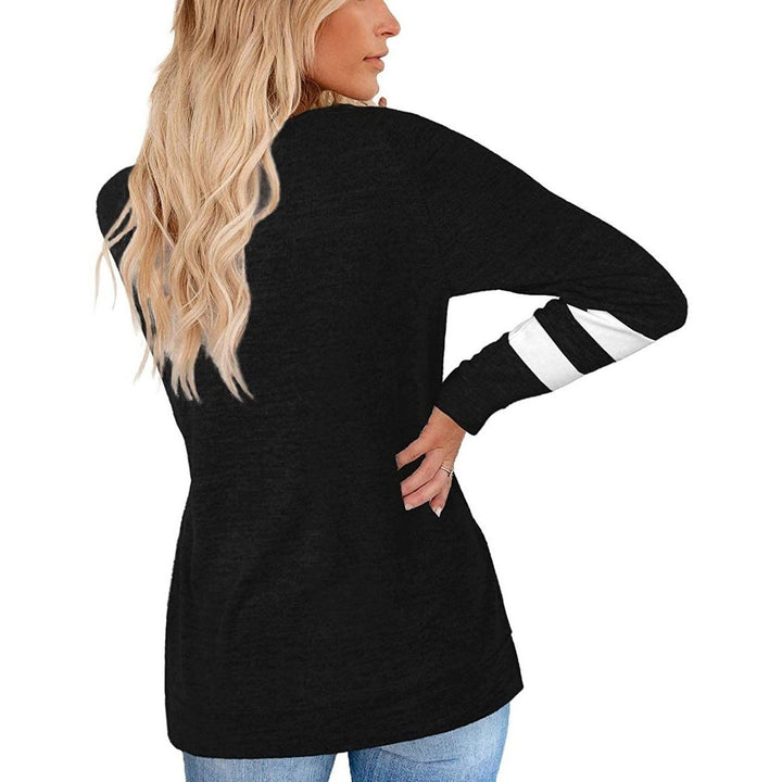 Womens Crewneck Sweatshirts Long Sleeve Sweaters Tunic Tops Image 10