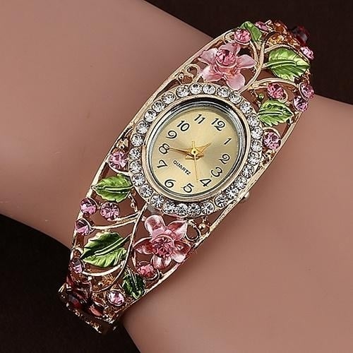 Womens Crystal Bracelet Wrist Watch Image 9