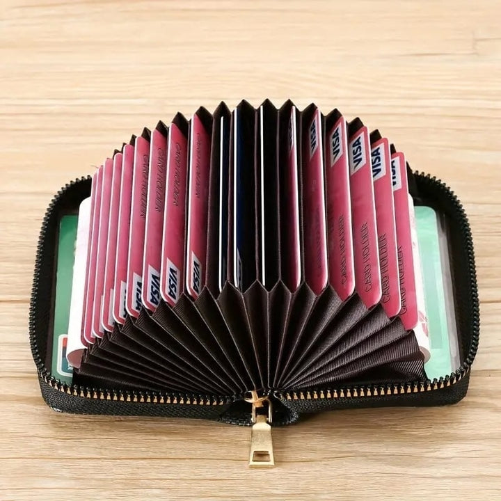 Zipper Around Credit Card Holder Image 6