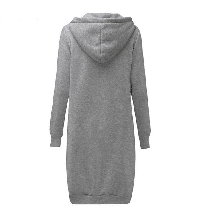 Zipper Front Pocket Drawstring Hoodie Image 9