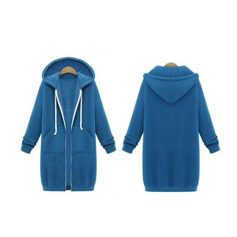 Zipper Front Pocket Drawstring Hoodie Image 11