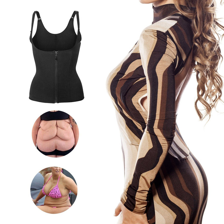 Zippered Waist Trainer Corset Image 11