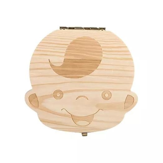 Wooden Storage Keepsake Box For Baby Teeth Image 1