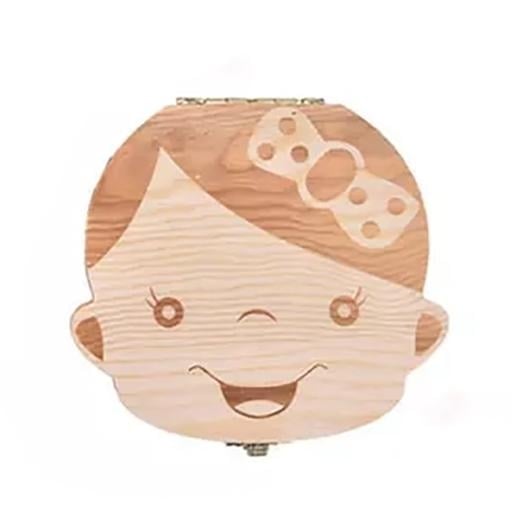 Wooden Storage Keepsake Box For Baby Teeth Image 2