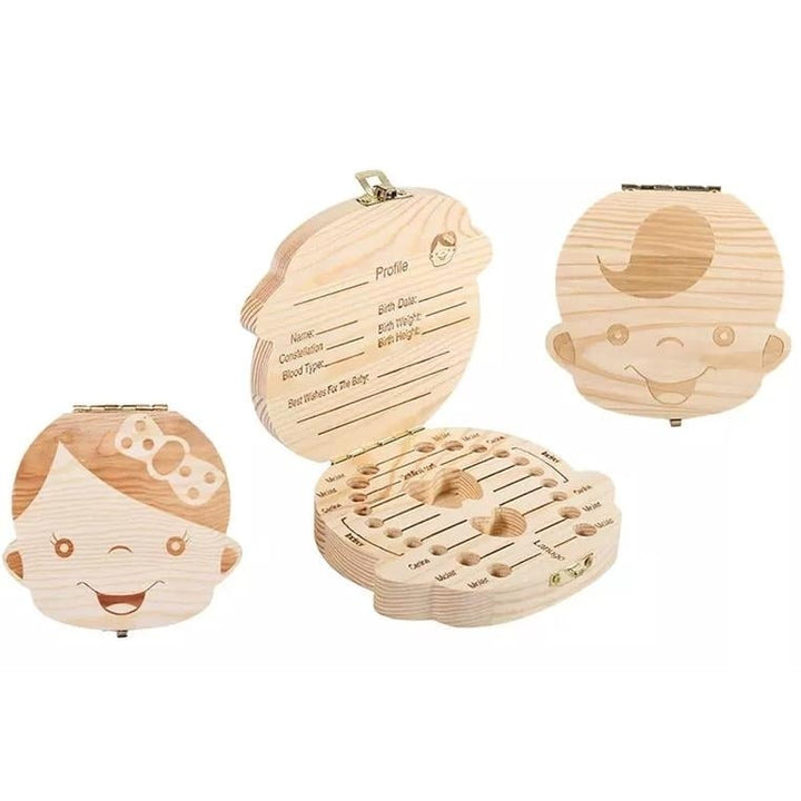 Wooden Storage Keepsake Box For Baby Teeth Image 3