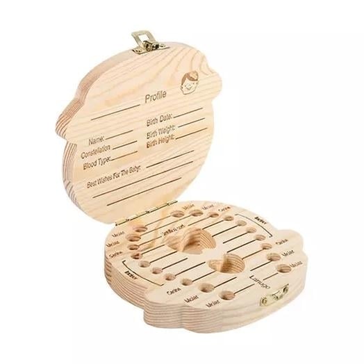 Wooden Storage Keepsake Box For Baby Teeth Image 6