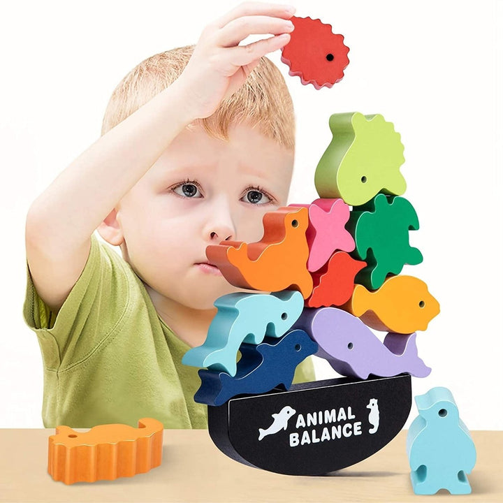 Wooden Stacking Toy for Kids Image 4