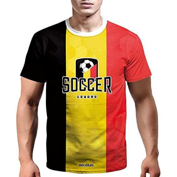 World Cup 2022 Soccer Jersey Women and Mens Football T-Shirts Belgium Image 1