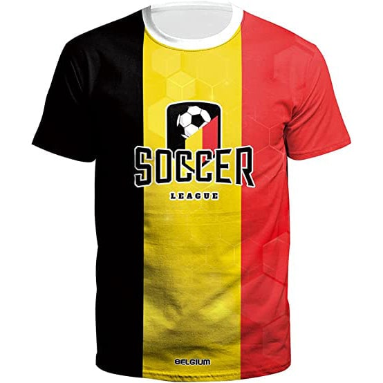 World Cup 2022 Soccer Jersey Women and Mens Football T-Shirts Belgium Image 2