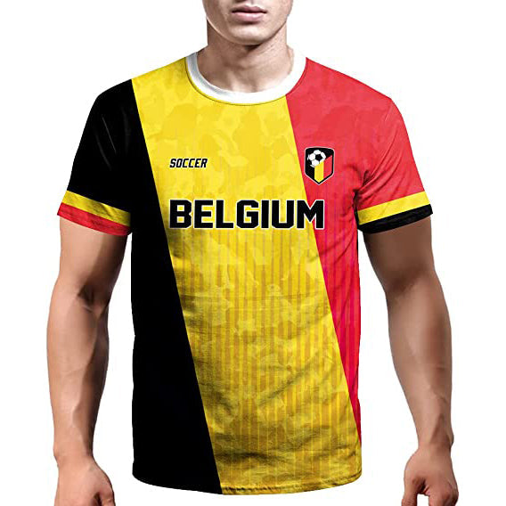 World Cup 2022 Soccer Jersey Women and Mens Football T-Shirts Belgium Image 4