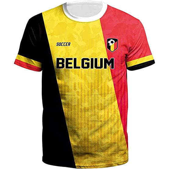 World Cup 2022 Soccer Jersey Women and Mens Football T-Shirts Belgium Image 6