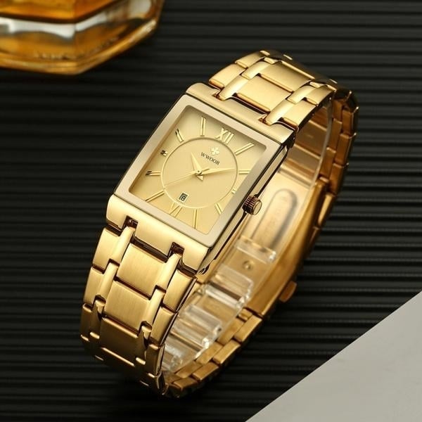 WWOOR Luxus Men Fashion Square Date Watch Image 3