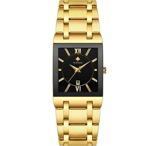 WWOOR Luxus Men Fashion Square Date Watch Image 6