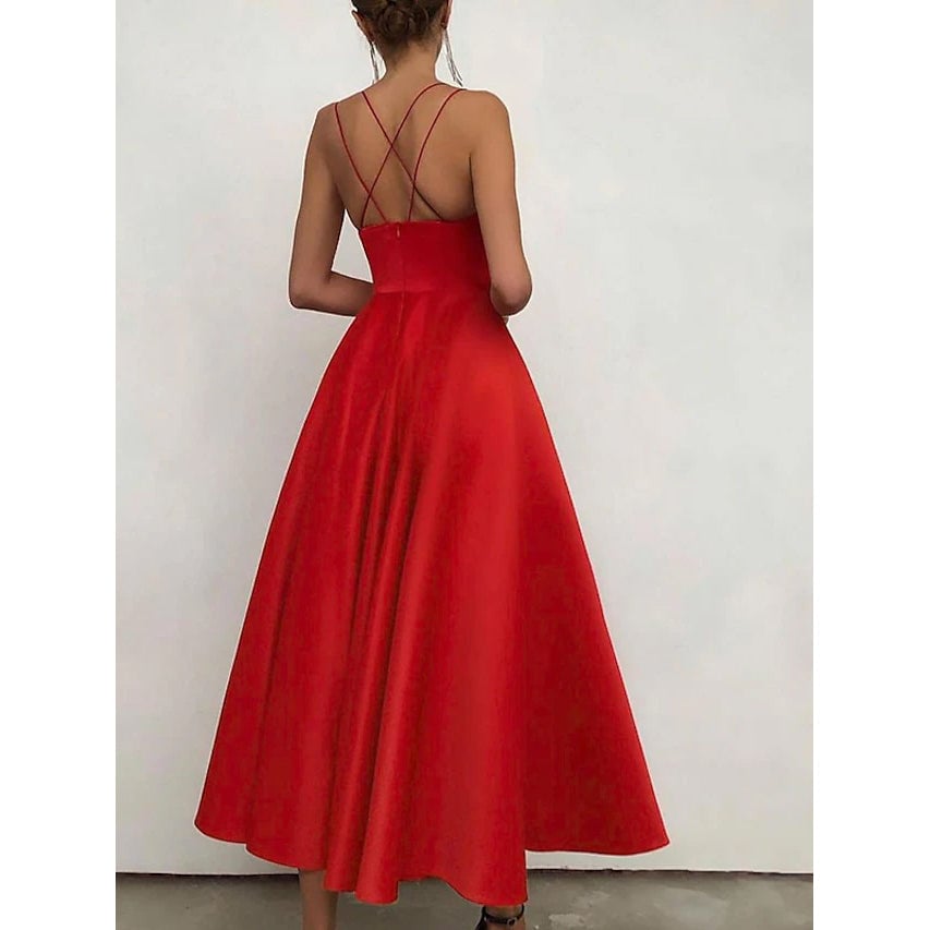 Womens Sleeveless Solid Color Open Back Maxi Dress Image 4