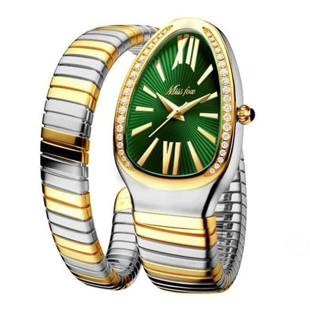 Womens Snake Shape Luxury Wrist Watch Image 2