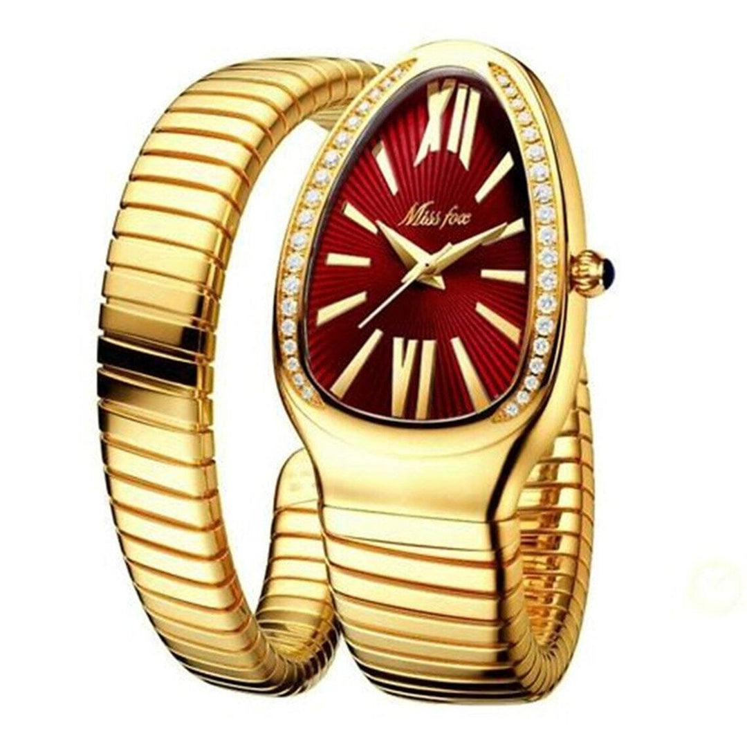 Womens Snake Shape Luxury Wrist Watch Image 3