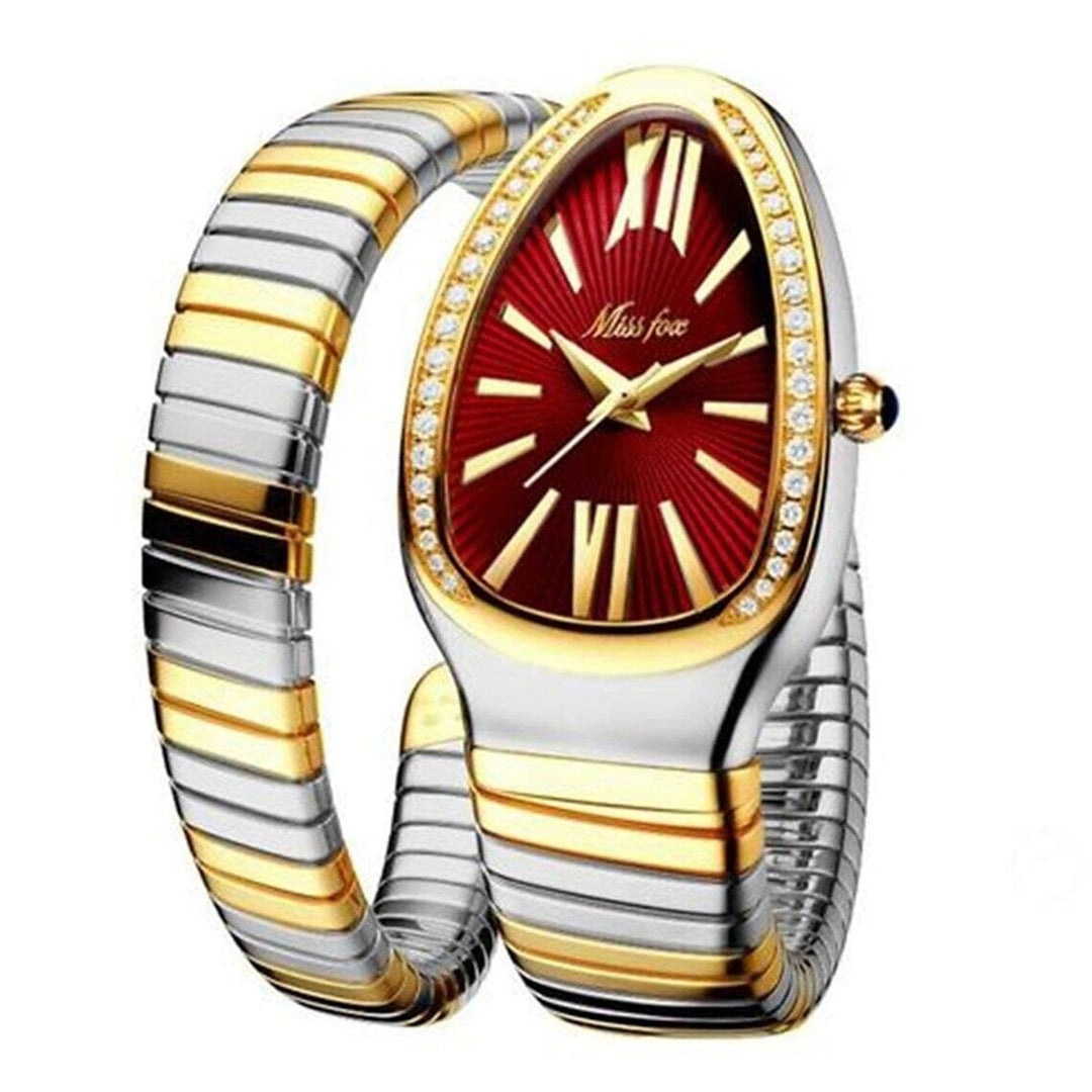 Womens Snake Shape Luxury Wrist Watch Image 4