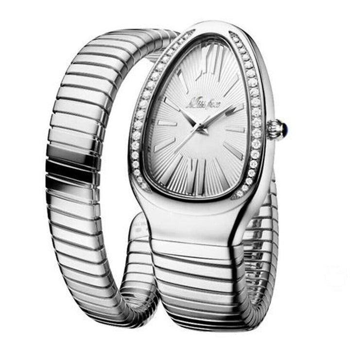 Womens Snake Shape Luxury Wrist Watch Image 4