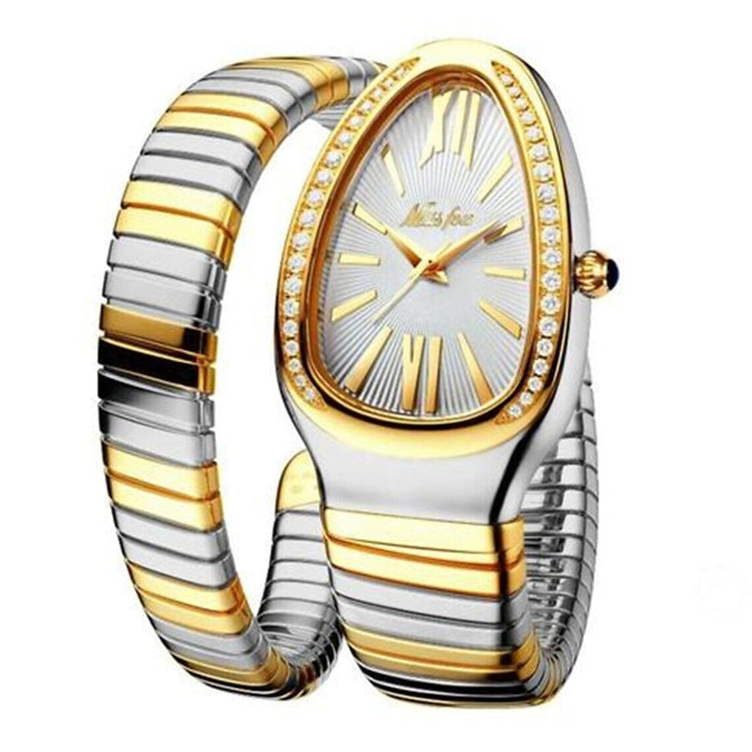 Womens Snake Shape Luxury Wrist Watch Image 6