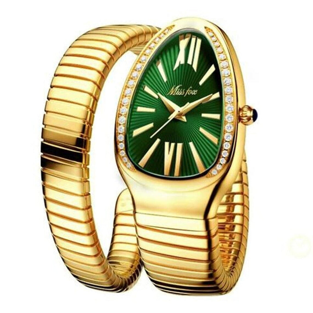 Womens Snake Shape Luxury Wrist Watch Image 7