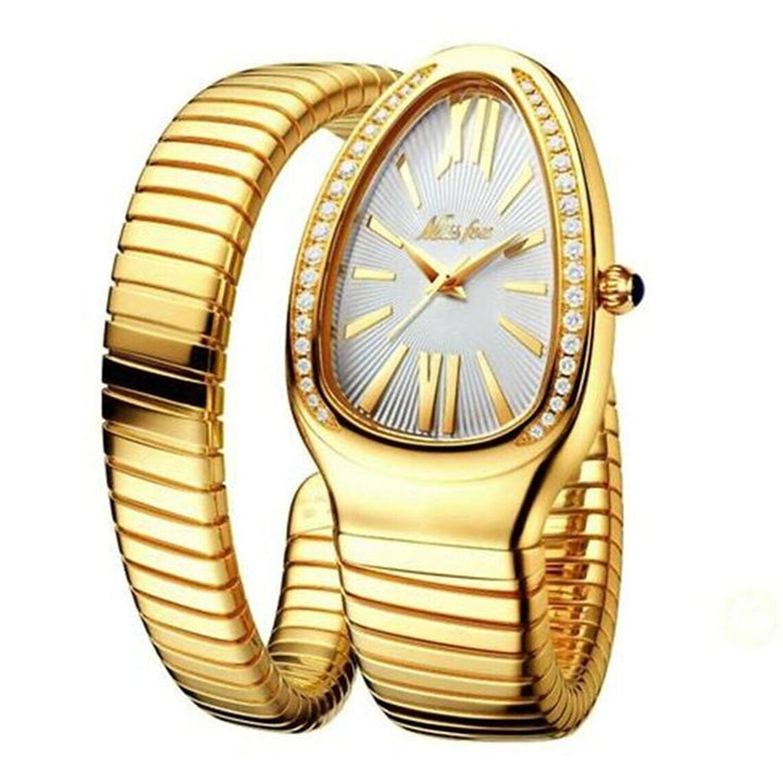 Womens Snake Shape Luxury Wrist Watch Image 9