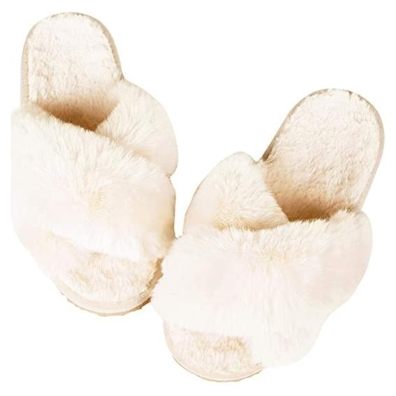 Womens Soft Plush Lightweight House Slippers Image 2