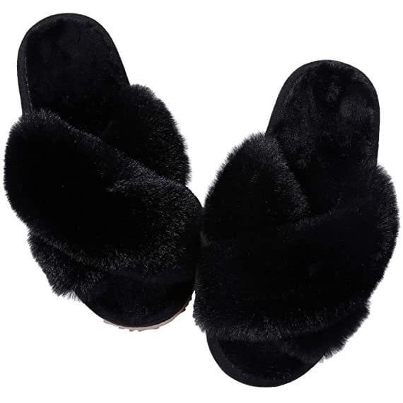 Womens Soft Plush Lightweight House Slippers Image 4